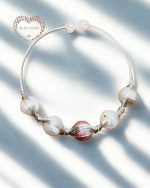 Handmade Pearl Wire-Wrapped Bracelet